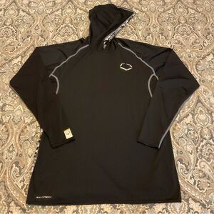 Mint Evoshield Hooded lightweight Black Digital Camo Long Sleeve Mens Sz.Large